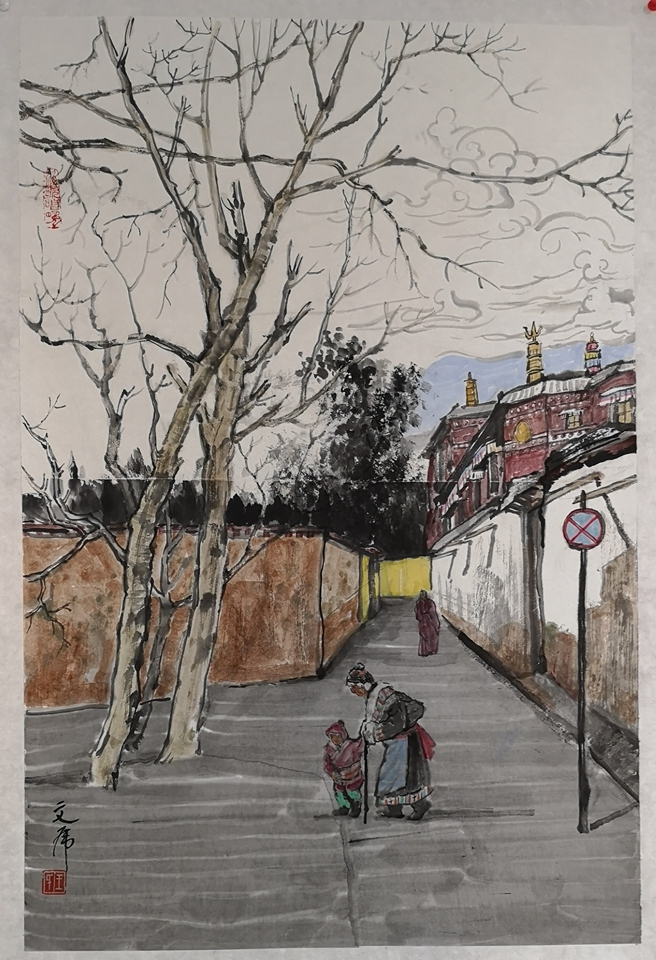 2王文虎 《甘南写生之一》.jpg 2王文虎 《甘南写生之一》.jpg