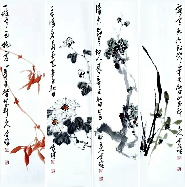 4李强《四君子图》.jpg 4李强《四君子图》.jpg