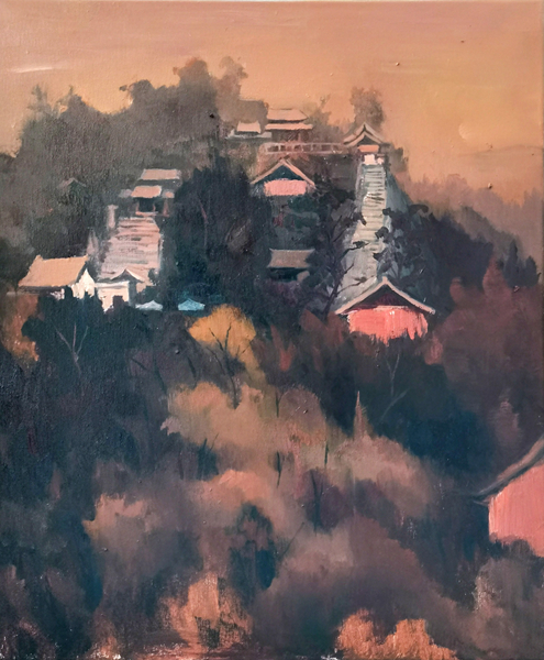 6田浩 油画《玉泉秘境 》50cmX60CM.jpg 6田浩 油画《玉泉秘境 》50cmX60CM.jpg