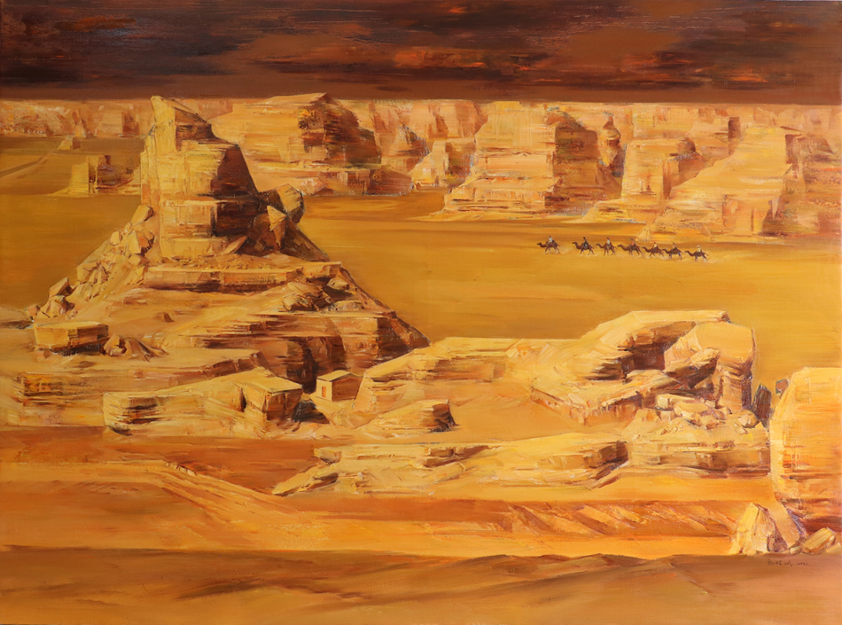 《敦煌雅丹》200x150cm、布面油画、蔡晓斌、2021年创作.jpg 《敦煌雅丹》200x150cm、布面油画、蔡晓斌、2021年创作.jpg