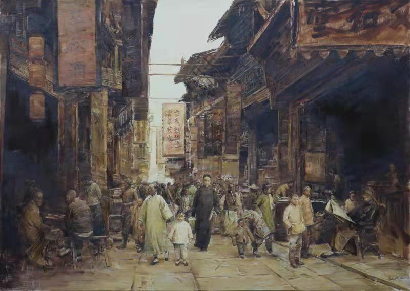 《江南1919》254x180cm布面油画.2020年创作,.jpg 《江南1919》254x180cm布面油画.2020年创作,.jpg